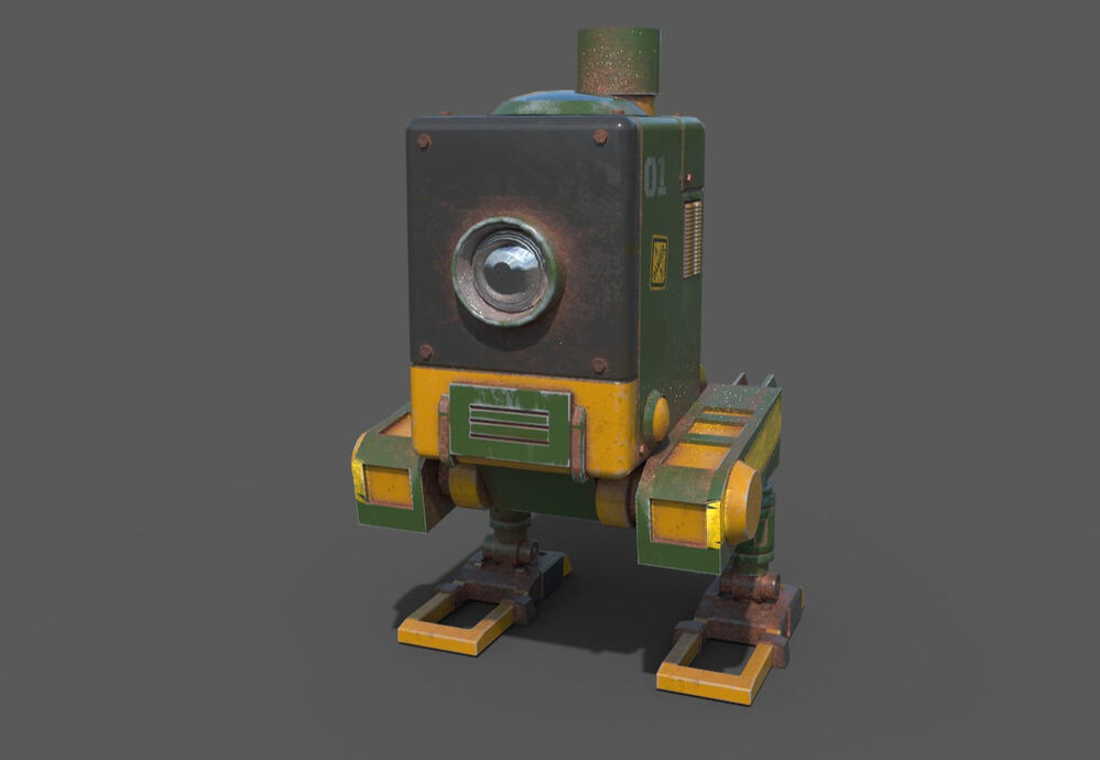 3D Robot Concept Art